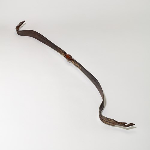 Steel Bow with Gold and Silver Inlay